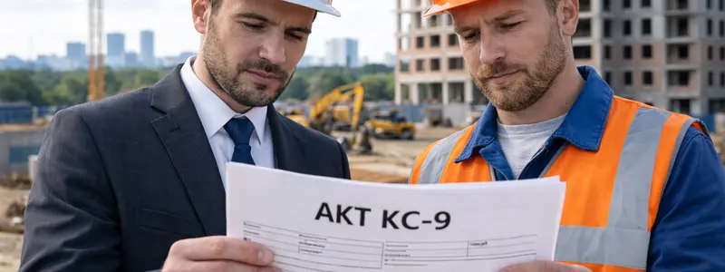 Копия Заполнение акта КС-9 в строительстве: бланк, образец и подробная инструкция от юриста