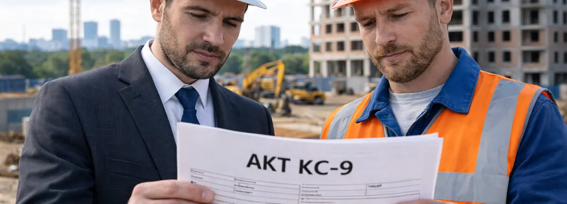Заполнение акта КС-9 в строительстве: бланк, образец и подробная инструкция от юриста
