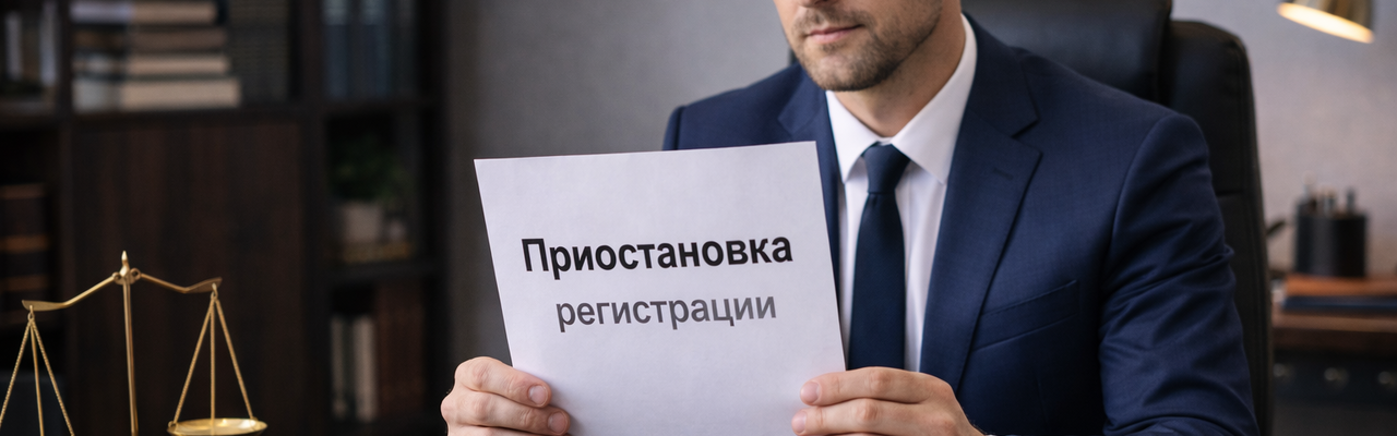 Приостановка регистрации в Росреестре