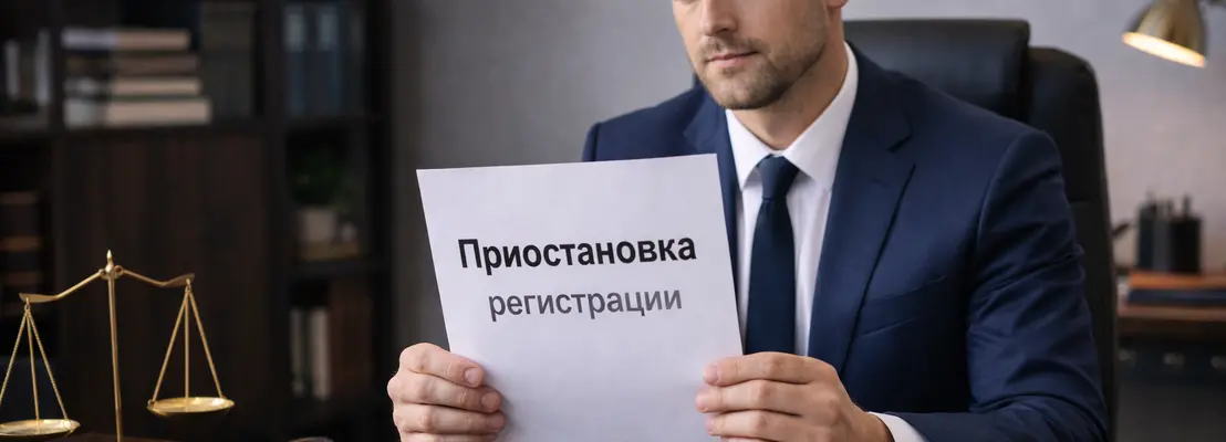 Приостановка регистрации в Росреестре