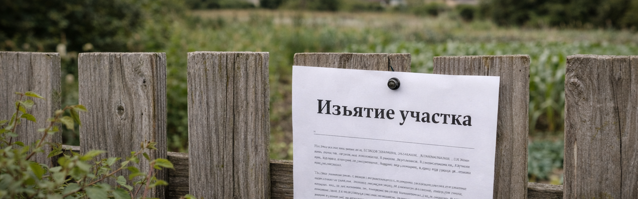 Изъятие земельных участков