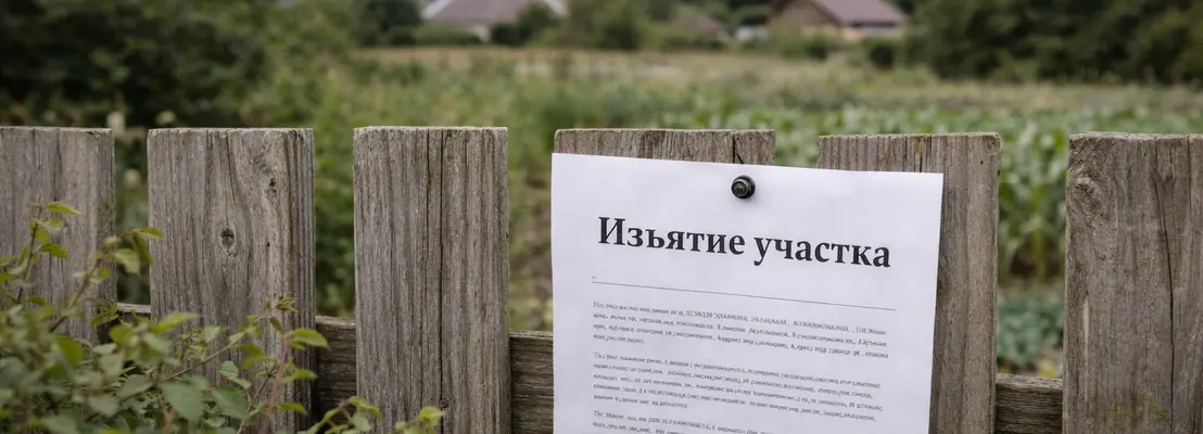 Изъятие земельных участков
